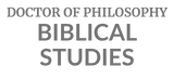 PhD Biblical Studies
